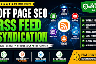create high authority RSS feed backlinks and content syndication for SEO