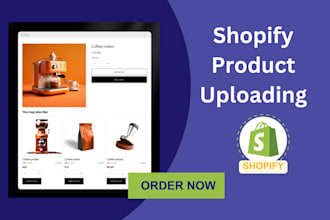 upload shopify products, add shopify manually