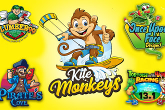 design unique cartoon character or mascot logo