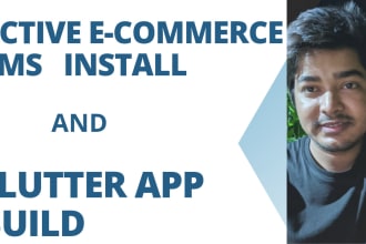 install active ecommerce cms and build flutter app for you
