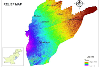 generate visually appealing topographic and thematic maps using arcgis