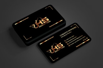 do professional, luxury business card and minimalist logo design