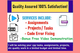 do data structures, coding tasks,assignment and project help