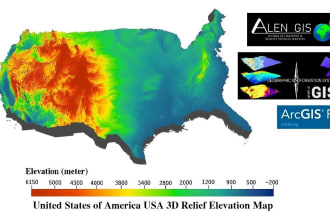 develop pro level gis maps and do arcgis qgis mapping projects and analysis