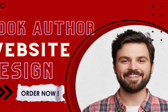 create professional author and book website or ebook author website