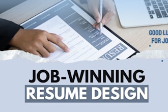 professional resume and portfolio design