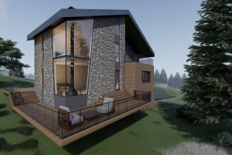create exterior house renders