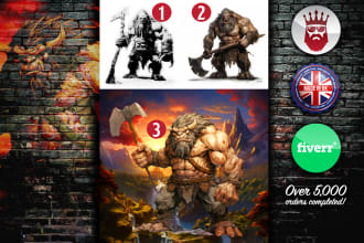create a bespoke fantasy dark art character for you