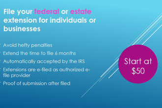 file an extension for individuals or businesses