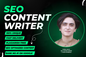 be your best SEO content writer for article writing, blog post and social media
