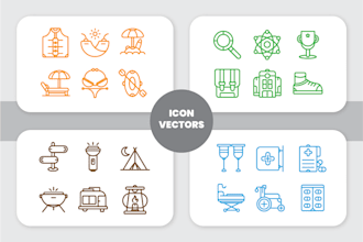 design line icons for website, mobile apps, or custom