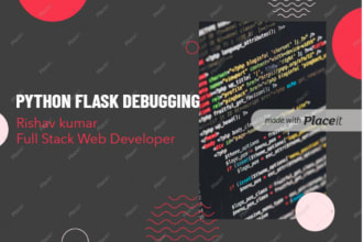 debug python flask website applications and api