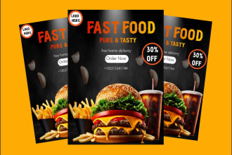 create matchless food poster, flyer and banner design