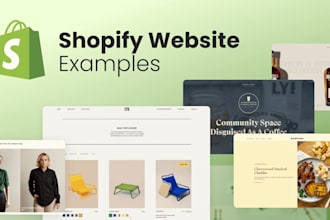 elevate your business with a stunning shopify store