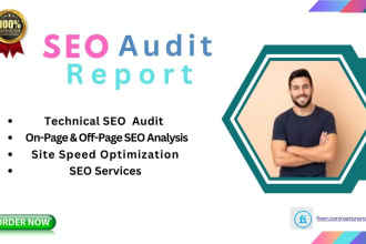 provide a full SEO audit report for your website
