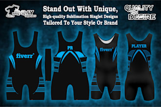design a custom sublimation singlet for you