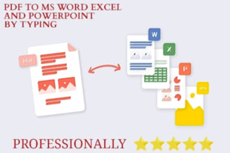 do PDF to ms word excel and powerpoint