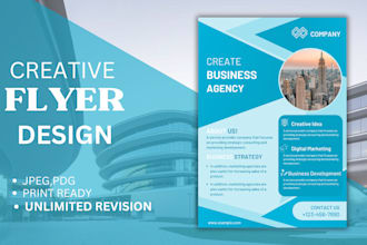 design professional eye catching flyer and poster