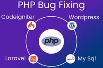 debug and fix PHP nodejs reactjs code bugs fast