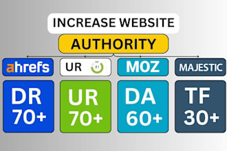increase domain rating ahrefs DR domain authority moz da tf