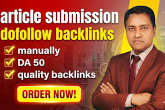 provide article submission manually to the top unique sites