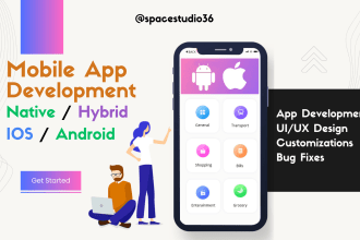 develop android IOS mobile app native or flutter app