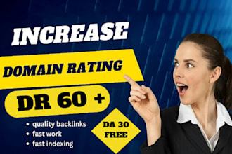 increase dr ahrefs domain rating dr 60 plus