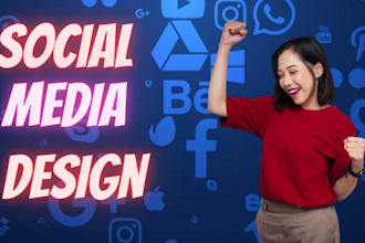 do social media post design, facebook post, instagram post design
