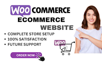 design  woocommerce or ecommerce wordpress website