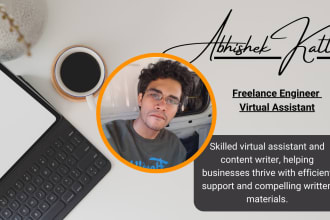 be a virtual assistant for ms office, data entry, web research