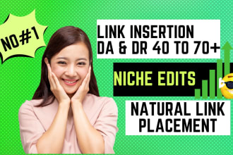link insertion and niche edits with natural link placement in publish article