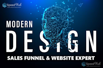 design landing pages for sales funnels using systeme io, clickfunnels or kajabi