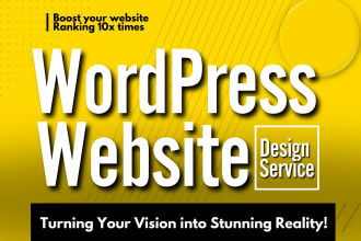 design SEO optimized high end wordpress modern website blog ecommerce store