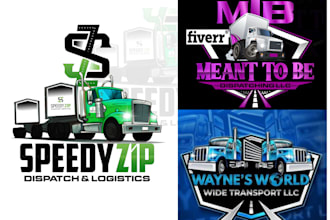 do professional dispatching, logistics, trucking and cargo logo