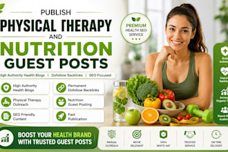 publish physical therapy and nutrition guest posts