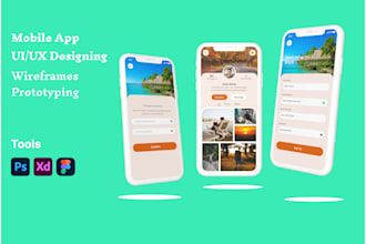 create mobile app design prototype, app uiux in figma