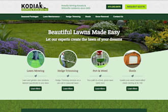 design a landscaping and lawn care website