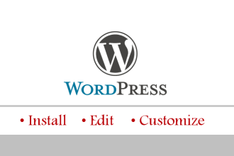redesign, modify, customize wordpress website