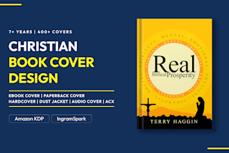 design a christian book cover and ebook cover for KDP and ingramspark