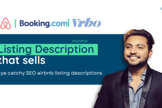 write eye catchy SEO airbnb listing descriptions in 24 hours