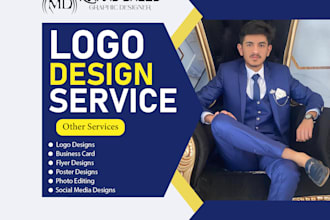 do stylish 3d business logo design in photoshop or illustrator