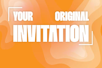 design an invitation graphics for your event