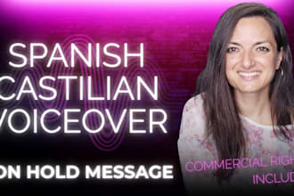 record a spanish voiceover for telephone message