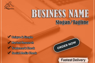 create unique catchy brand identity, slogans and taglines