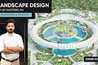 do best landscape design 2d 3d master plan and rendering