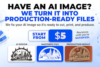 turn your ai image into production ready files