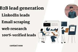 do b2b lead generation, email scraping, and linkedin leads