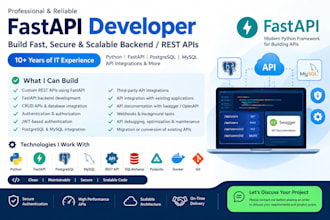 develop fast and scalable rest apis with python fastapi