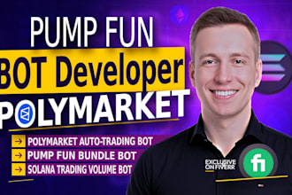 build polymarket bot, crypto trading bot, pump fun bundle bot, solana volume bot