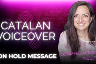 record a catalan voiceover for telephone message